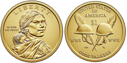 2016 P & D Native American Dollar Set - Code Talkers Tribute