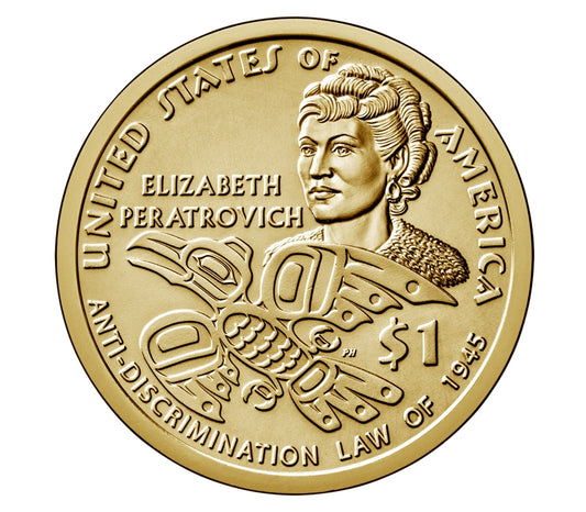 2020 P & D Native American Dollar Set - Elizabeth Peratrovich