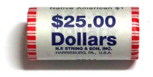 2009-P Native American Dollar Roll - Three Sisters Agriculture (25 Coins)