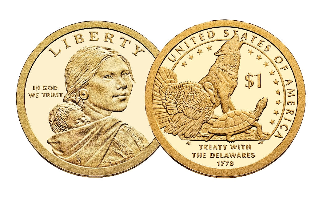 2013-P Native American Dollar Roll - Delaware Treaty (25 Coins)