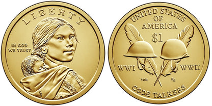 2016-D Native American Dollar Roll - Code Talkers (25 Coins)