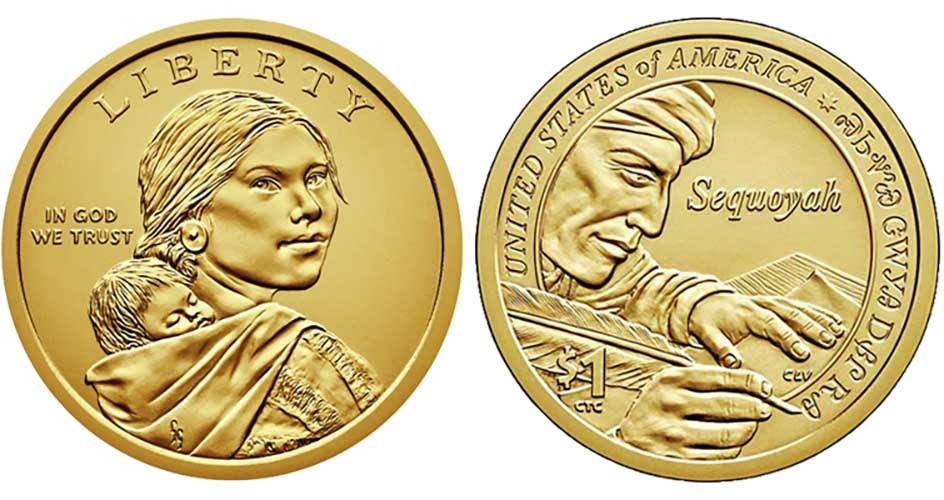 2017-D Native American Dollar Roll – Sequoyah