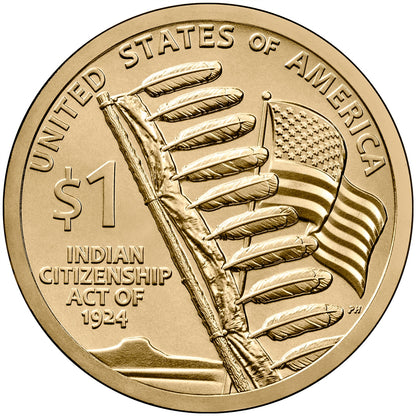 2024-P Native American Dollar Roll – Indian Citizenship Act