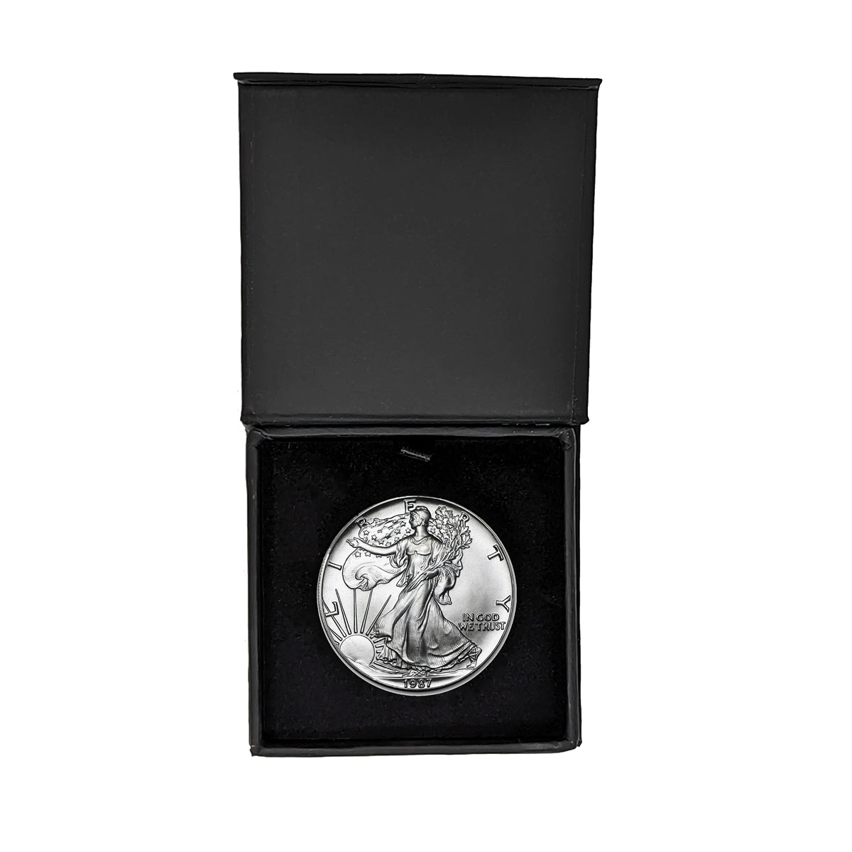 1987 U.S. Silver Eagle in Gift Box - Gem Brilliant Uncirculated