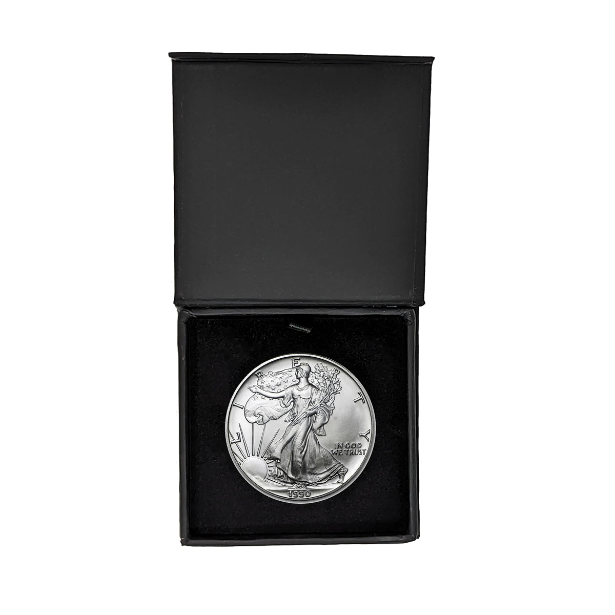1990 U.S. Silver Eagle in Gift Box - Gem Brilliant Uncirculated