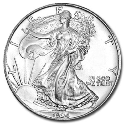 1994 American Silver Eagle - Gem Brilliant Uncirculated with Certificate of Authenticity