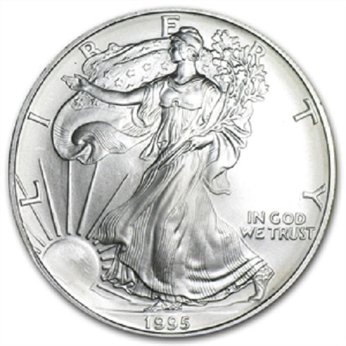 1995 American Silver Eagle - Gem Brilliant Uncirculated with Certificate of Authenticity
