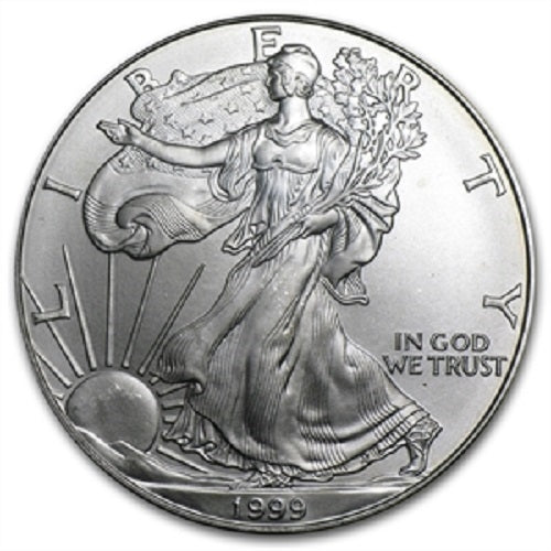 1999 American Silver Eagle - Gem Brilliant Uncirculated with Certificate of Authenticity