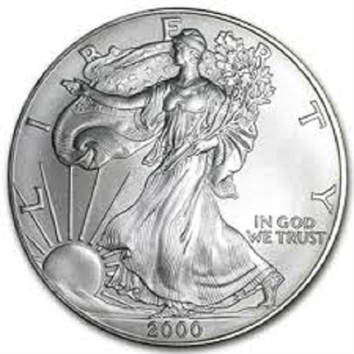 2000 American Silver Eagle - Gem Brilliant Uncirculated with Certificate of Authenticity