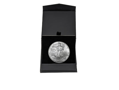 2000 American Silver Eagle in Air-Tite with Black Magnetic Gift Box - Gem Brilliant Uncirculated
