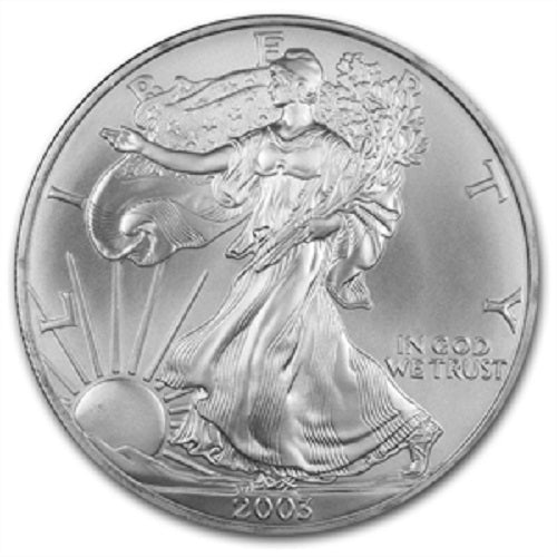 2003 American Silver Eagle with Certificate of Authenticity - Brilliant Uncirculated