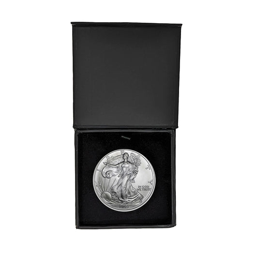 2003 American Silver Eagle in Air-Tite with Black Gift Box - Brilliant Uncirculated