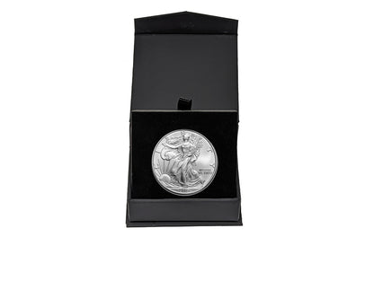 2004 American Silver Eagle in Air-Tite with Black Gift Box - Brilliant Uncirculated