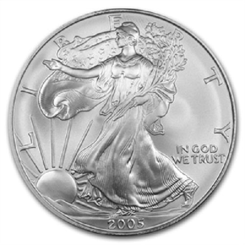 2005 American Silver Eagle - Brilliant Uncirculated with Certificate of Authenticity
