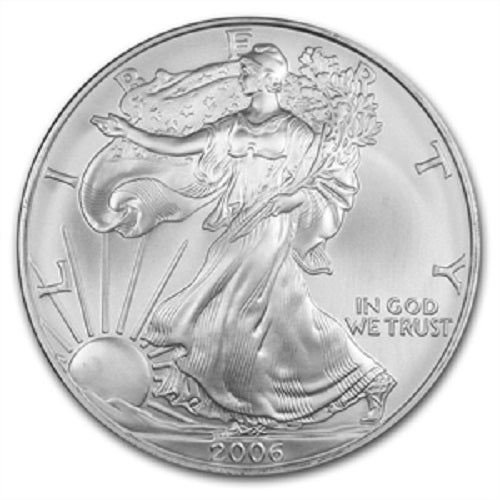 2006 American Silver Eagle with Certificate of Authenticity - Brilliant Uncirculated