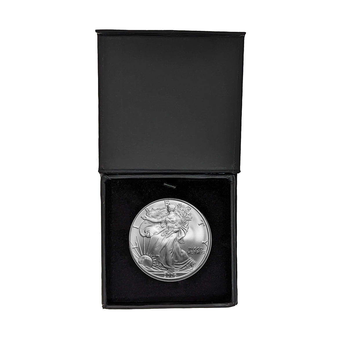 2006 American Silver Eagle in Air-Tite with Black Gift Box - Brilliant Uncirculated