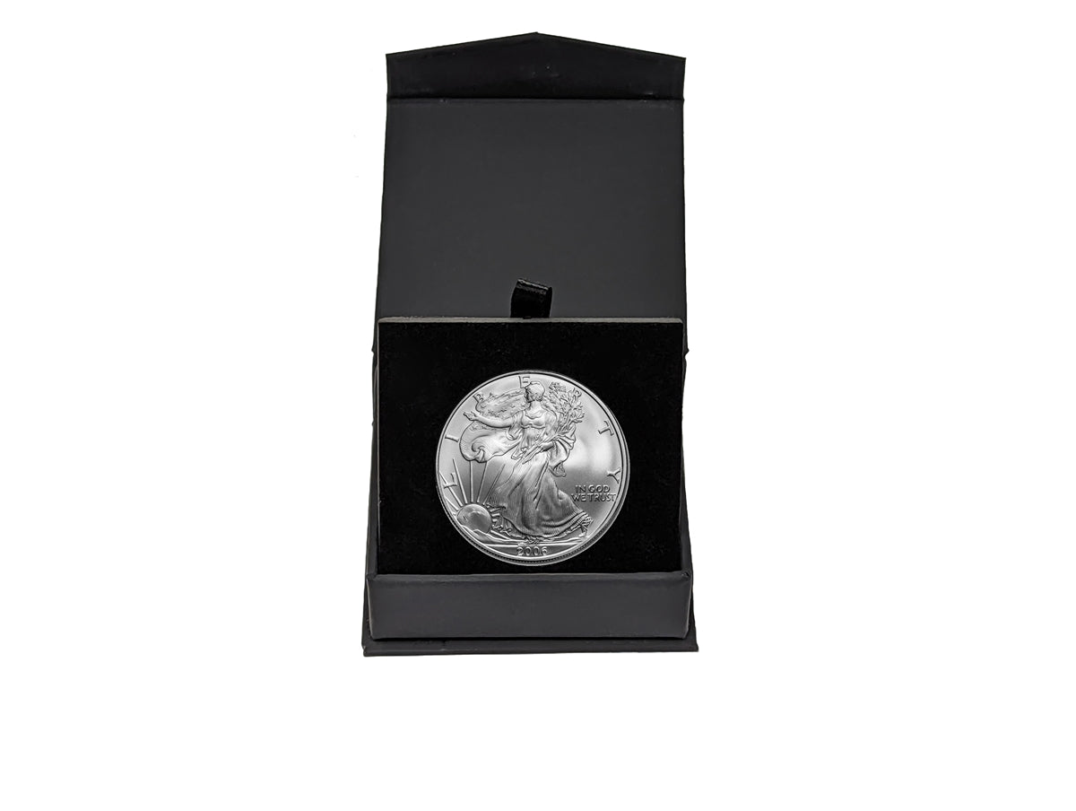 2006 American Silver Eagle in Air-Tite with Black Gift Box - Brilliant Uncirculated