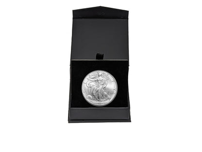 2007 American Silver Eagle in Black Gift Box - Gem Brilliant Uncirculated