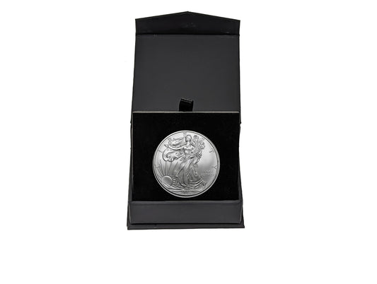 2009 American Silver Eagle in Premium Black Gift Box - Gem BU with Air-Tite