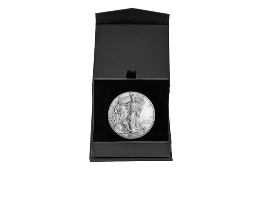 2011 American Silver Eagle - Air-Tite Capsule in Black Gift Box - Gem BU