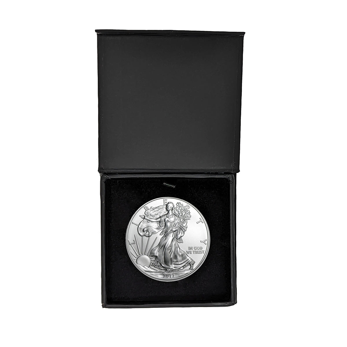 2012 American Silver Eagle in Air-Tite with Black Gift Box - Brilliant Uncirculated