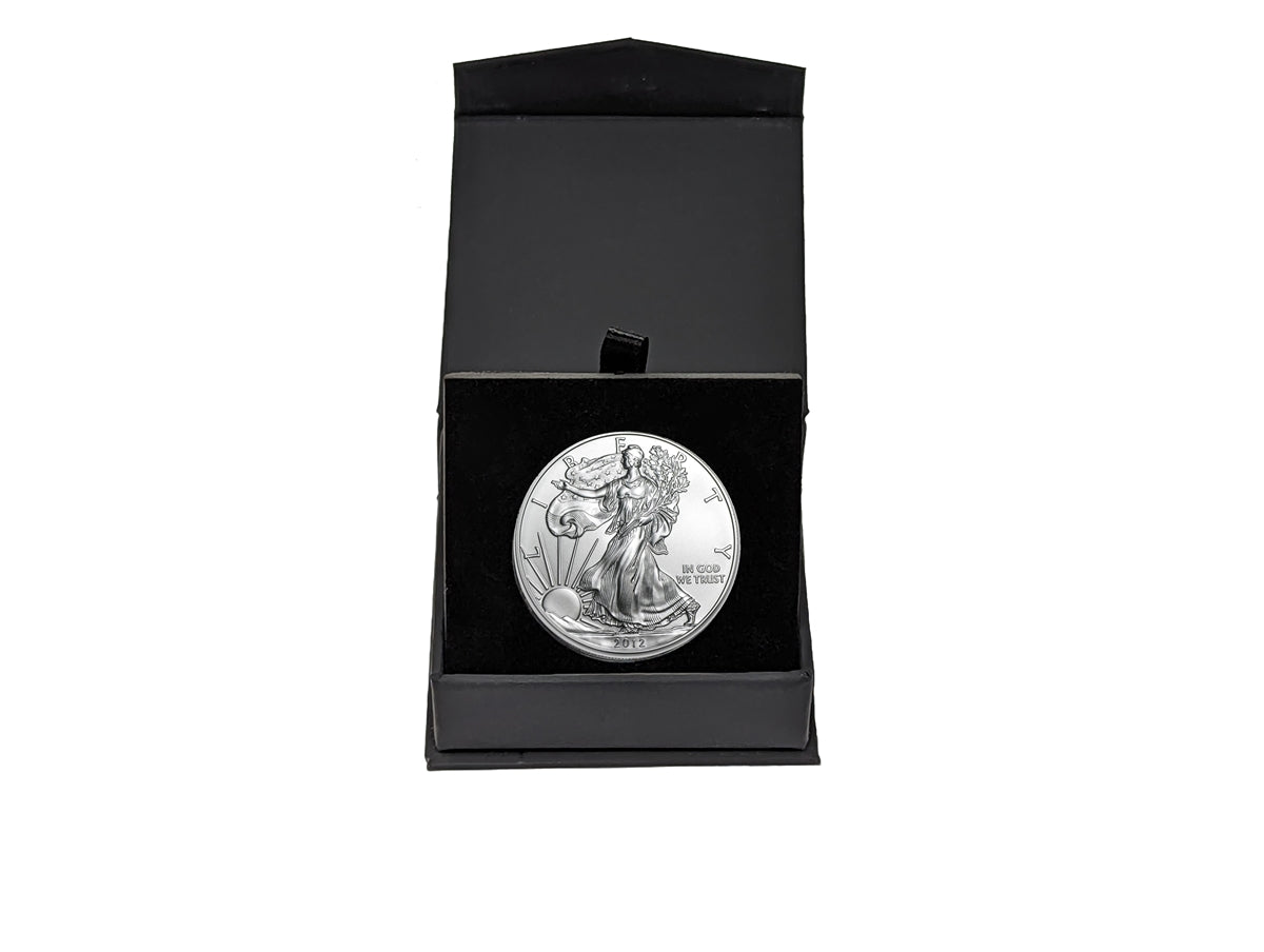 2012 American Silver Eagle in Air-Tite with Black Gift Box - Brilliant Uncirculated