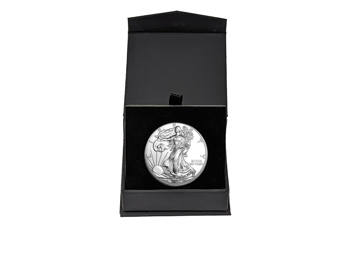 2013 American Silver Eagle in Black Gift Box - Gem Brilliant Uncirculated