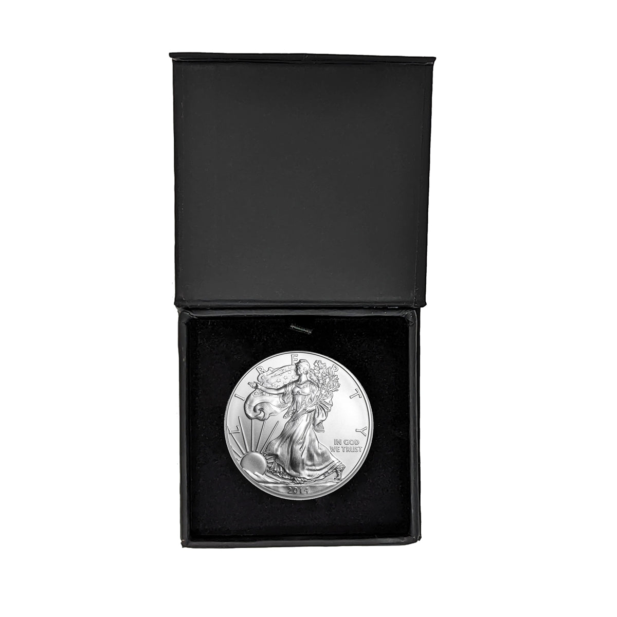 2014 American Silver Eagle - Premium Black Gift Box - Gem BU