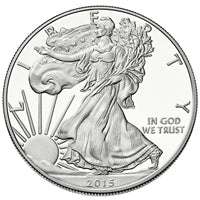 2015 U.S. Silver Eagle - Gem Brilliant Uncirculated with Certificate of Authenticity