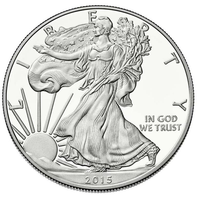 2015 American Silver Eagle - Gem Brilliant Uncirculated with COA