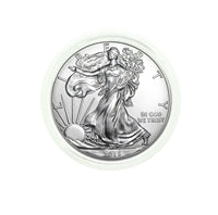 2015 U.S. Silver Eagle in Plastic Air-Tite Holder with Certificate of Authenticity