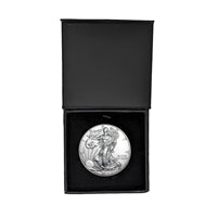 2015 U.S. Silver Eagle in Plastic Air Tite in Magnet Close Black Gift Box - Gem Brilliant Uncirculated