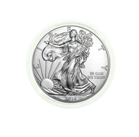 2016 U.S. Silver Eagle in Plastic Air-Tite Holder with Certificate of Authenticity