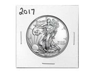 2017 U.S. Silver Eagle - Gem Brilliant Uncirculated with Certificate of Authenticity