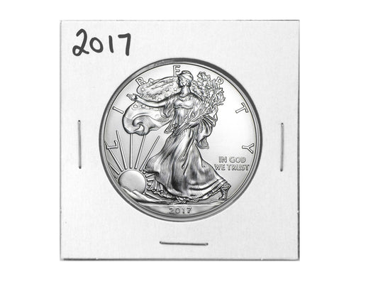 2017 U.S. Silver Eagle - Gem Brilliant Uncirculated with Certificate of Authenticity