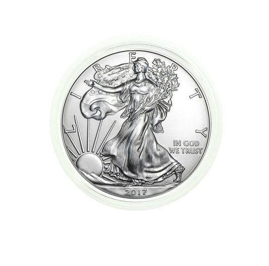 2017 U.S. Silver Eagle in Plastic Air-Tite Holder with Certificate of Authenticity
