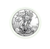 2018 U.S. Silver Eagle in Plastic Air-Tite Holder with Certificate of Authenticity