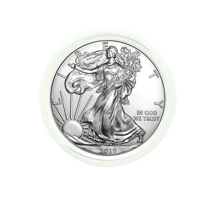 2019 U.S. Silver Eagle in Plastic Air-Tite Holder with Certificate of Authenticity