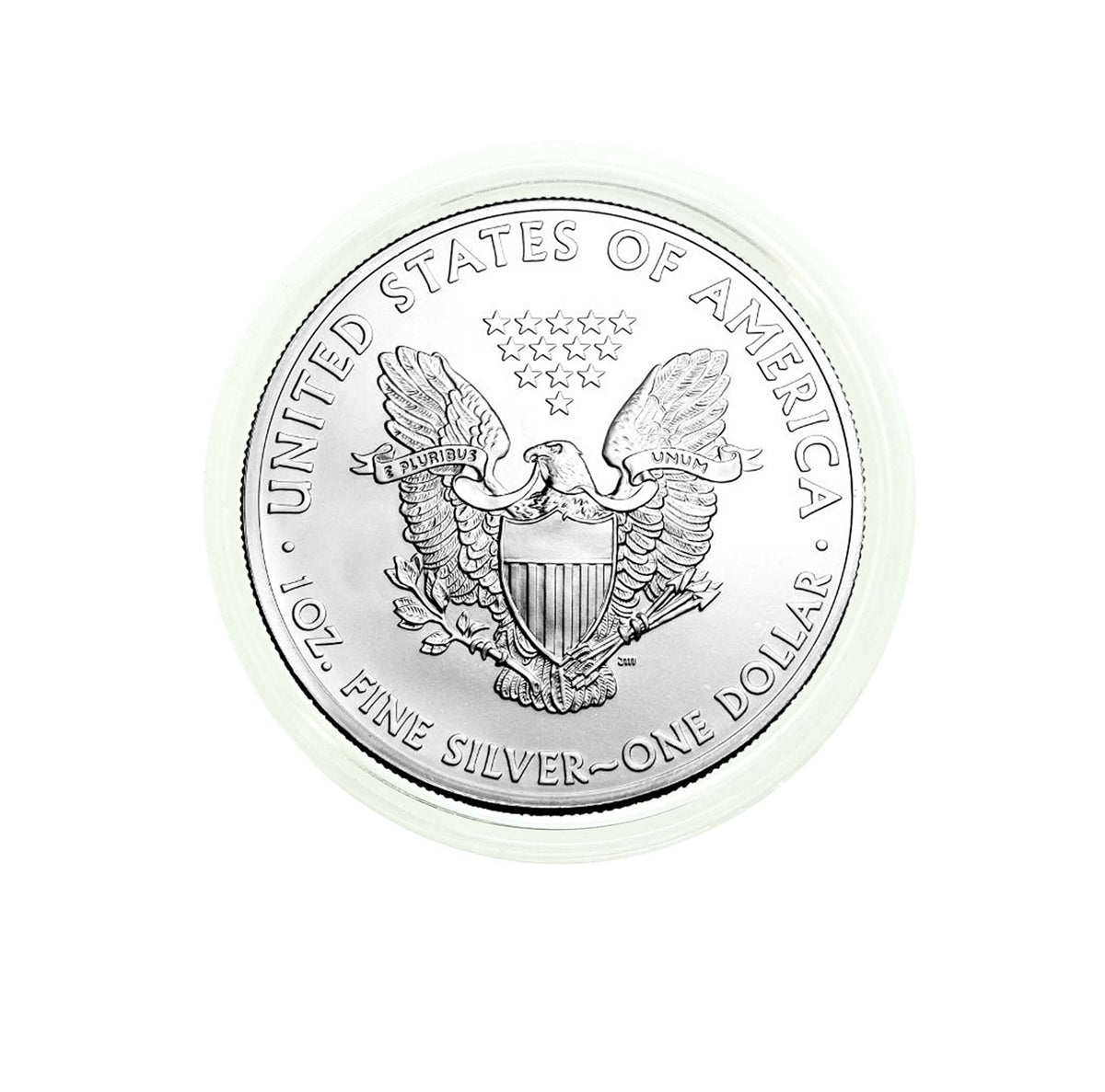 2019 U.S. Silver Eagle in Plastic Air-Tite Holder with Certificate of Authenticity