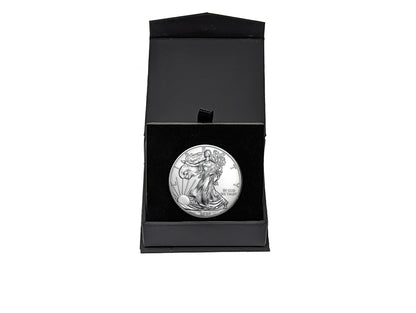 2020 American Silver Eagle in Premium Black Gift Box - Gem BU with Air-Tite