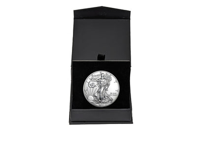 2021 American Silver Eagle Type 1 in Premium Black Gift Box - Gem BU