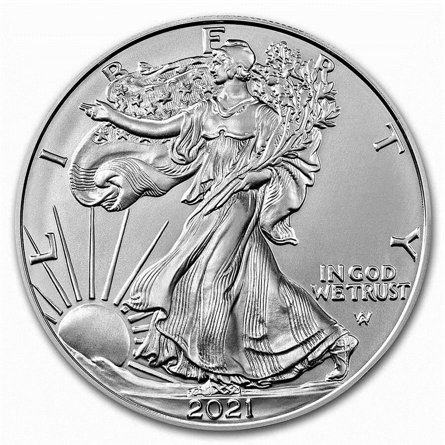 2021 U.S. Silver Eagle Type 2 (New Reverse) with our new Certificate of Authenticity