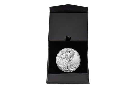 2021 American Silver Eagle Type 2 BU in Air-Tite & Black Gift Box