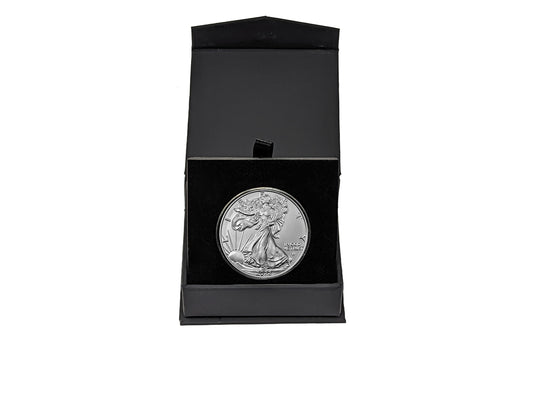 2022 American Silver Eagle BU in Premium Black Gift Box with Air-Tite Holder