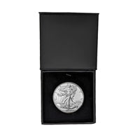 2024 U.S. Silver Eagle in Plastic Air Tite in Magnet Close Black Gift Box - Gem Brilliant Uncirculated