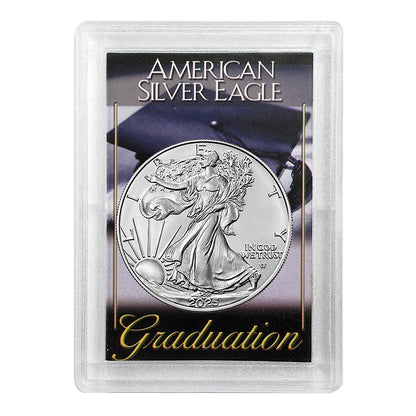 2025 American 1 oz Brilliant Uncirculated Silver Eagle in Graduation Holder