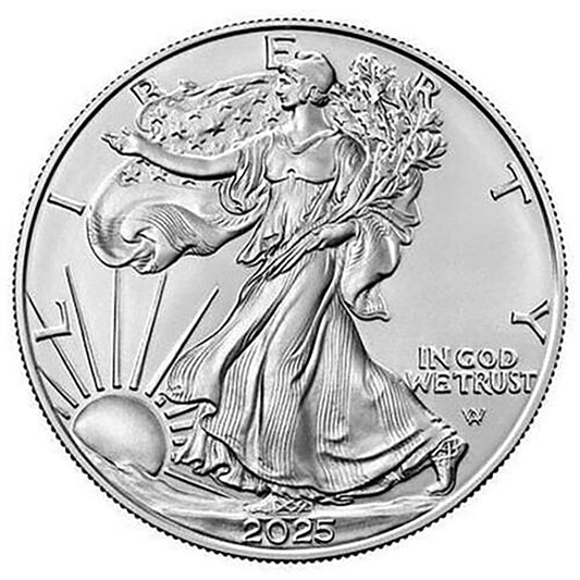 Roll of 20 - 2025 U.S. Silver Eagle Gem Brilliant Uncirculated