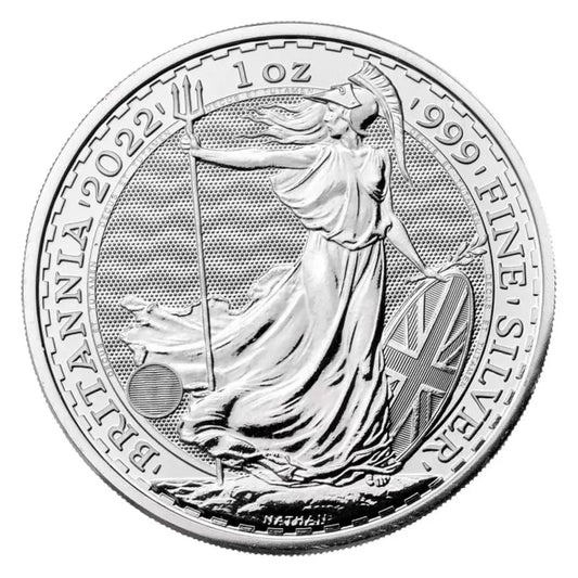 2022 1 oz British Silver Britannia Coin Brilliant Uncirculated