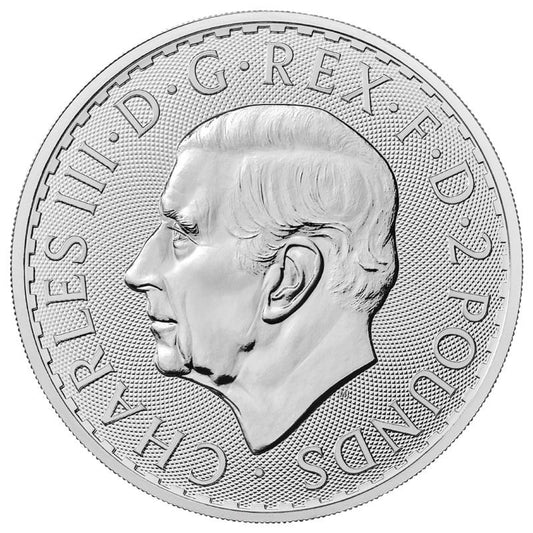 2023 1 oz King Charles British Silver Britannia Coin Brilliant Uncirculated