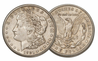 1921 Morgan Silver Dollar - Fine or Better Grade